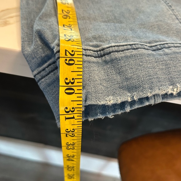 Stylish Denim Jumpsuit with Belt - Picture 6 of 6